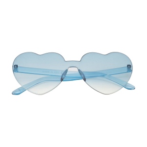 Lunettes de soleil en plastique très originales avec verres fumés dégradés en forme de cœur 9