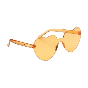 Lunettes de soleil en plastique très originales avec verres fumés dégradés en forme de cœur 2