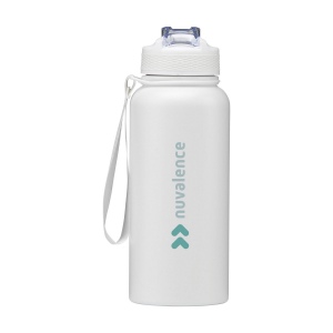 Bouteille d'eau/thermos à double paroi, anti-fuite, en acier inoxydable recyclé, avec finition en poudre mate 4