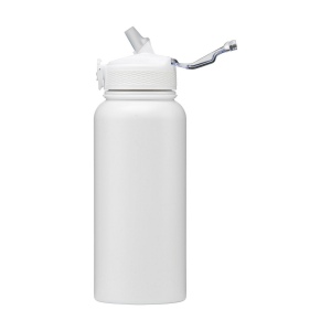 Bouteille d'eau/thermos à double paroi, anti-fuite, en acier inoxydable recyclé, avec finition en poudre mate 6