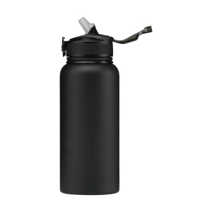 Bouteille d'eau/thermos à double paroi, anti-fuite, en acier inoxydable recyclé, avec finition en poudre mate 7