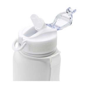 Bouteille d'eau/thermos à double paroi, anti-fuite, en acier inoxydable recyclé, avec finition en poudre mate 8