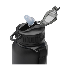 Bouteille d'eau/thermos à double paroi, anti-fuite, en acier inoxydable recyclé, avec finition en poudre mate 9