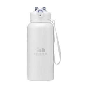 Bouteille d'eau/thermos à double paroi, anti-fuite, en acier inoxydable recyclé, avec finition en poudre mate 2