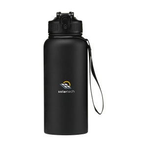 Bouteille d'eau/thermos à double paroi, anti-fuite, en acier inoxydable recyclé, avec finition en poudre mate 3