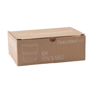 Verre à boire empilable Rebottled® fabriqués à partir de bouteilles de vin recyclées 5