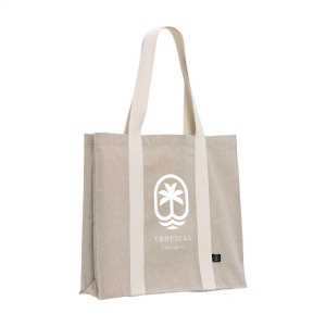 Sac à provisions spacieux et solide, composé à 80% de coton mélangé recyclé et à 20% de polyester mélangé recyclé (210 g/m²) 6