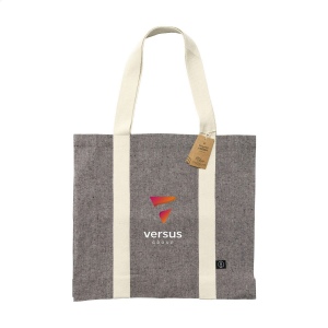 Sac à provisions spacieux et solide, composé à 80% de coton mélangé recyclé et à 20% de polyester mélangé recyclé (210 g/m²) 8