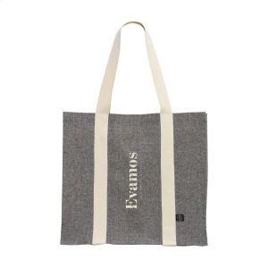 Sac à provisions spacieux et solide, composé à 80% de coton mélangé recyclé et à 20% de polyester mélangé recyclé (210 g/m²) 2