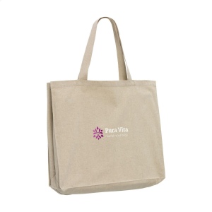 Très grand sac à provisions/sac de plage extra spacieux, composé à 80% de coton mélangé recyclé et à 20% de polyester mélangé recyclé (210 g/m²) 5