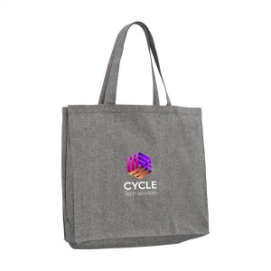 Très grand sac à provisions/sac de plage extra spacieux, composé à 80% de coton mélangé recyclé et à 20% de polyester mélangé recyclé (210 g/m²) 6