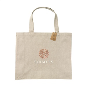 Très grand sac à provisions/sac de plage extra spacieux, composé à 80% de coton mélangé recyclé et à 20% de polyester mélangé recyclé (210 g/m²) 8
