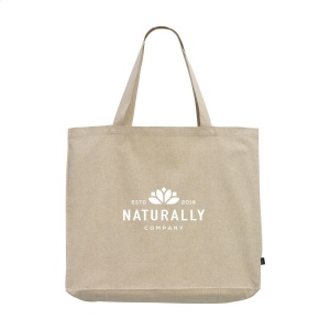 Très grand sac à provisions/sac de plage extra spacieux, composé à 80% de coton mélangé recyclé et à 20% de polyester mélangé recyclé (210 g/m²) 2
