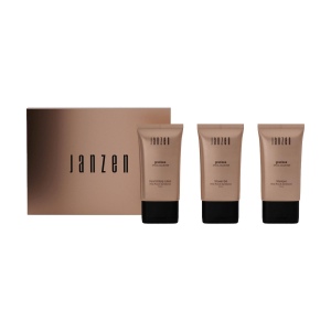 Paquet-boîte avec trois produits de soin au parfum Gracious. Contenu : 2