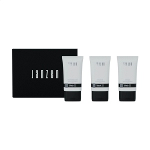 Coffret avec deux produits de soin au parfum Black 22 de la marque JANZEN. Contenu : 2