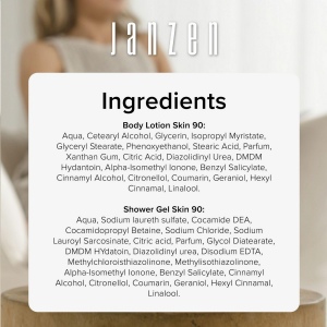 Paquet-boîte aux lettres avec deux produits de soin au parfum Skin 90. Contenu : 6