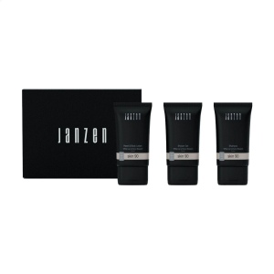 Paquet-boîte aux lettres avec deux produits de soin au parfum Skin 90. Contenu :