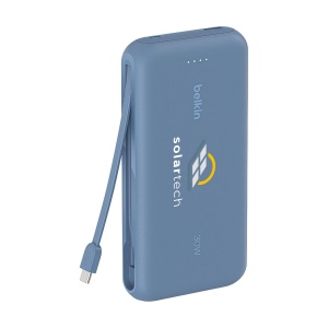 Puissante batterie externe de 20 000 mAh composée à 72% de plastique recyclé avec câble USB-C intégré (12 cm) 6