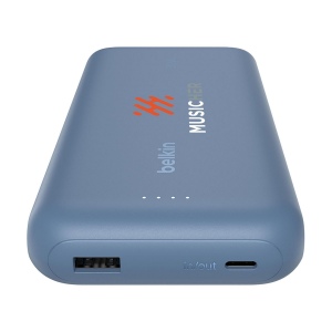 Puissante batterie externe de 20 000 mAh composée à 72% de plastique recyclé avec câble USB-C intégré (12 cm) 12