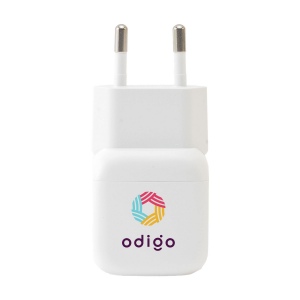 Chargeur USB-C compact avec port USB-C 45 W et boîtier en plastique recyclé 5