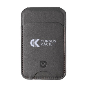 Porte-cartes MagSafe de la marque Valenta en cuir vegan durable, pouvant contenir jusqu'à 3 cartes (bancaires) avec protection RFID/NFC 6