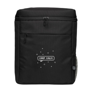 Sac à dos/sac isotherme en polyester RPET 600D tissé et recyclé, avec un compartiment isotherme spacieux et une doublure isolante en PEVA 15