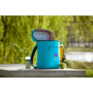 Sac à dos/sac isotherme en polyester RPET 600D tissé et recyclé, avec un compartiment isotherme spacieux et une doublure isolante en PEVA 7