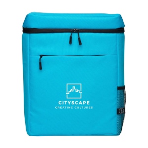 Sac à dos/sac isotherme en polyester RPET 600D tissé et recyclé, avec un compartiment isotherme spacieux et une doublure isolante en PEVA 12
