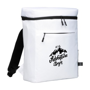 Sac à dos/sac isotherme en polyester RPET 600D tissé et recyclé, avec un compartiment isotherme spacieux et une doublure isolante en PEVA 4