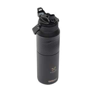 Bouteille isotherme en acier inoxydable 18/8 dotée d'un revêtement protecteur en poudre 13