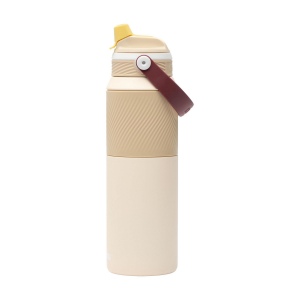 Bouteille isotherme en acier inoxydable 18/8 dotée d'un revêtement protecteur en poudre 10