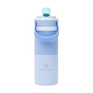 Bouteille isotherme en acier inoxydable 18/8 dotée d'un revêtement protecteur en poudre 13