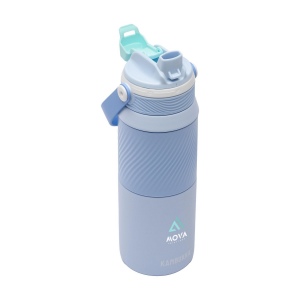 Bouteille isotherme en acier inoxydable 18/8 dotée d'un revêtement protecteur en poudre 15