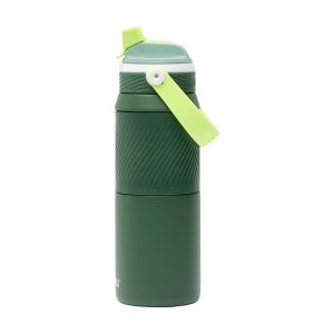 Bouteille isotherme en acier inoxydable 18/8 dotée d'un revêtement protecteur en poudre 10