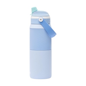 Bouteille isotherme en acier inoxydable 18/8 dotée d'un revêtement protecteur en poudre 11