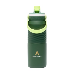 Bouteille isotherme en acier inoxydable 18/8 dotée d'un revêtement protecteur en poudre 12