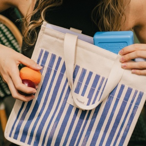 Sac cabas isotherme en coton avec poche 7