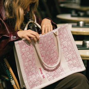 Sac cabas rembourré de luxe en coton 2