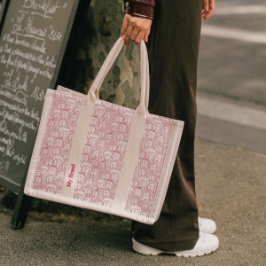 Sac cabas rembourré de luxe en coton 4