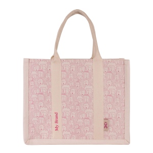 Sac cabas rembourré de luxe en coton
