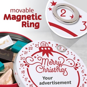 Calendrier de l’Avent magnétique avec des Napolitains de Lindt 2