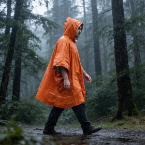 Poncho thermique 2-en-1 pour la survie en plein air 8