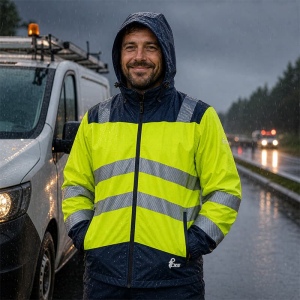 Veste de travail imperméable légère haute visibilité Homme CXS