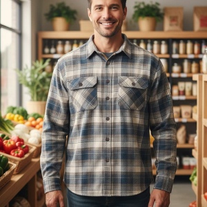 Chemise de travail à carreaux Homme CXS