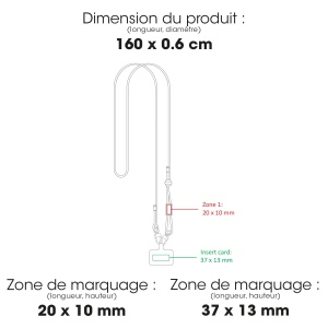 DIEGO L - BND1000L - Lanière RPET ajustable pour téléphones et badges 2