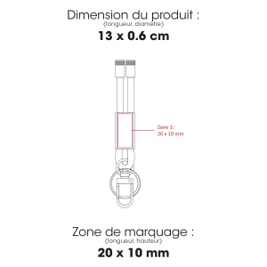 DIEGO S - BND1000S - Lanière porte-clés RPET 2