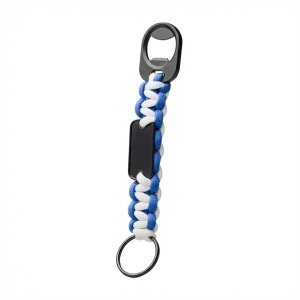 BRAID - BND1553 - RPET Porte-clés tressé avec décapsuleur 2