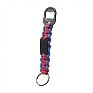 BRAID - BND1553 - RPET Porte-clés tressé avec décapsuleur 10