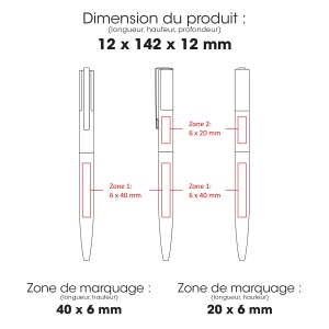 FEEL - BND179 - Stylo à bille à torsion en acier inoxydable recyclé 2