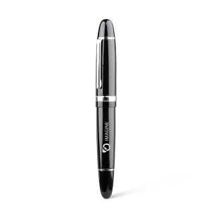 THE BIG PEN - BND180 - Stylo à bille roulante en acier inoxydable recyclé